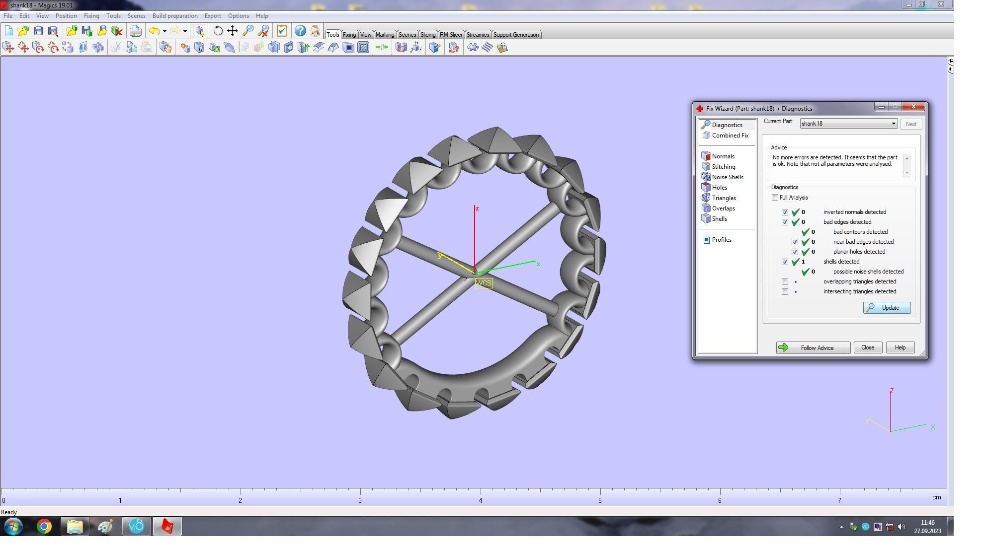 Clash  Ring  18 mm 3D print model_20