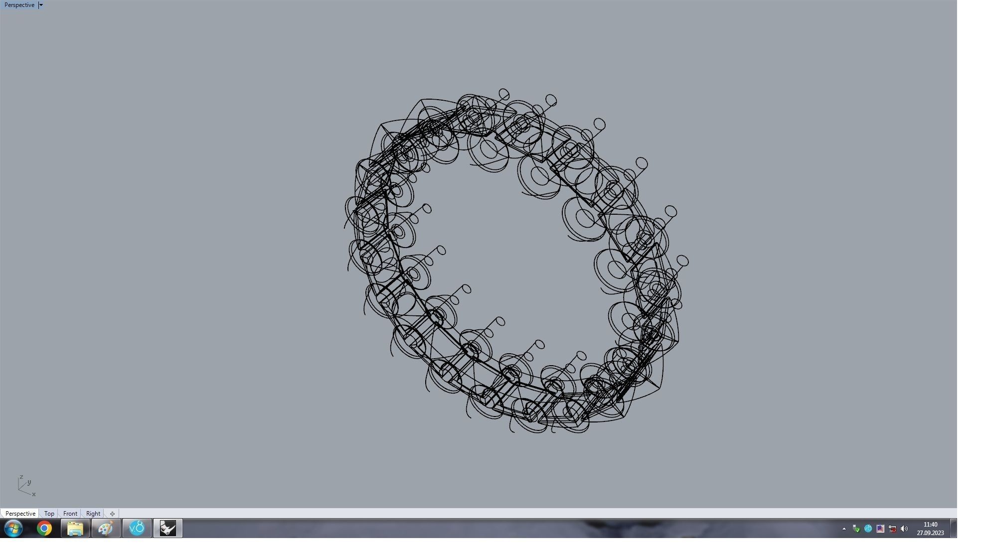 Clash  Ring  18 mm 3D print model_16