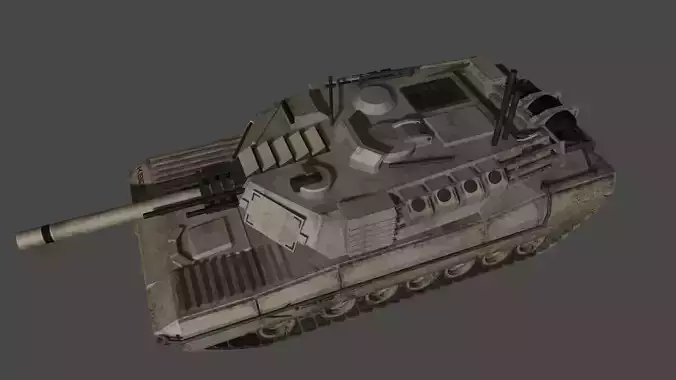 KB05 Heavy armored Sc-Fi Tank Low-poly 3D model