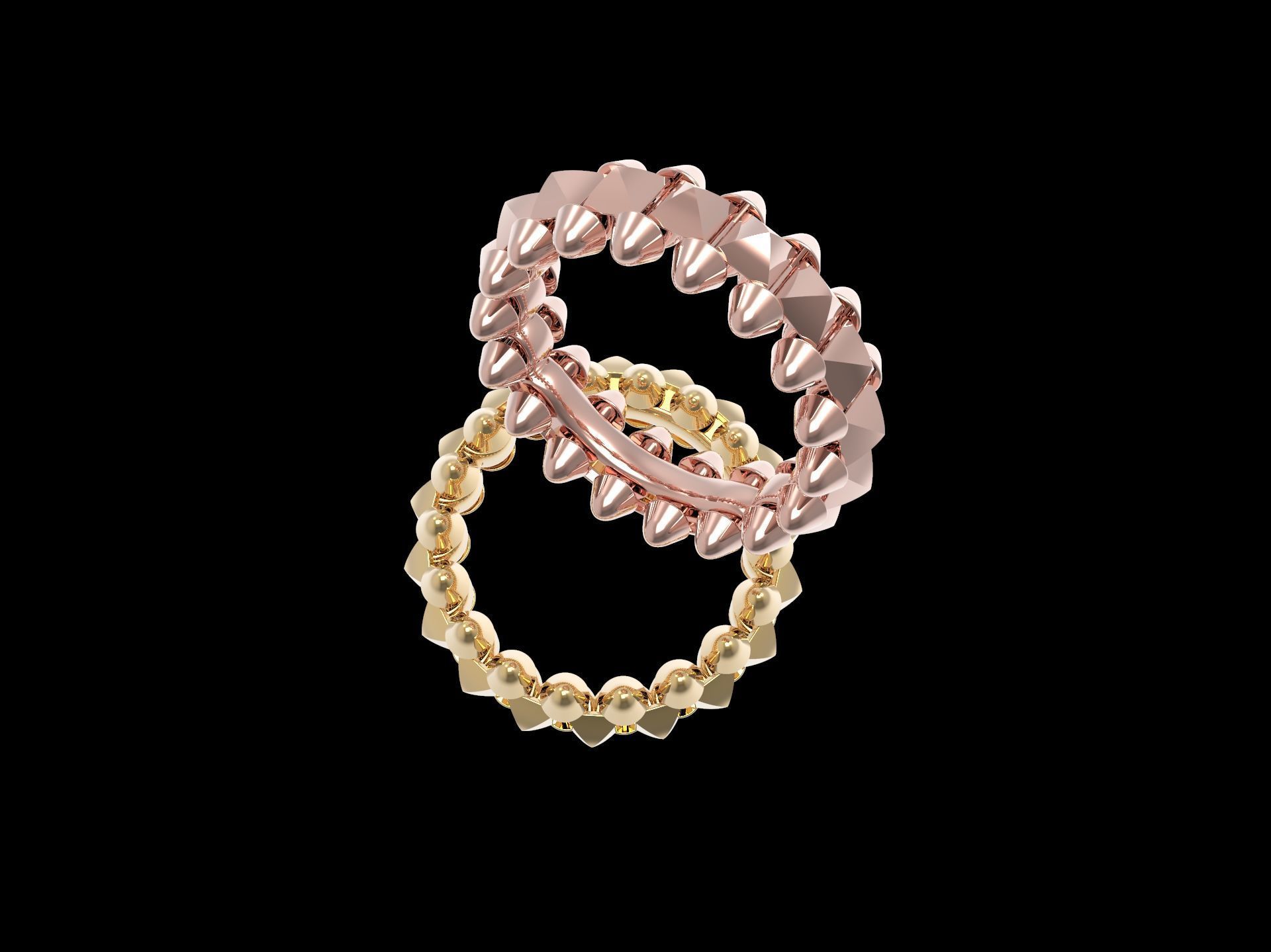Clash One Row Ring Collection _8