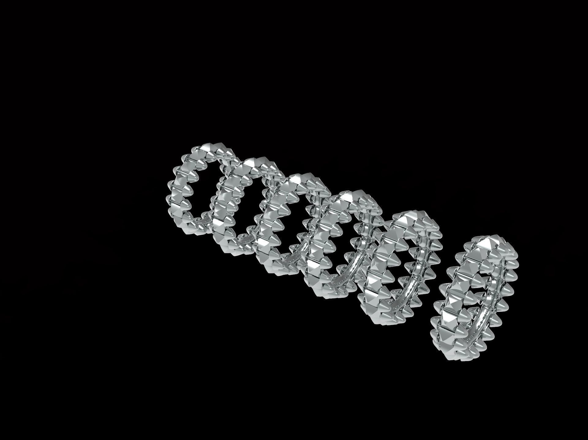Clash One Row Ring Collection _6
