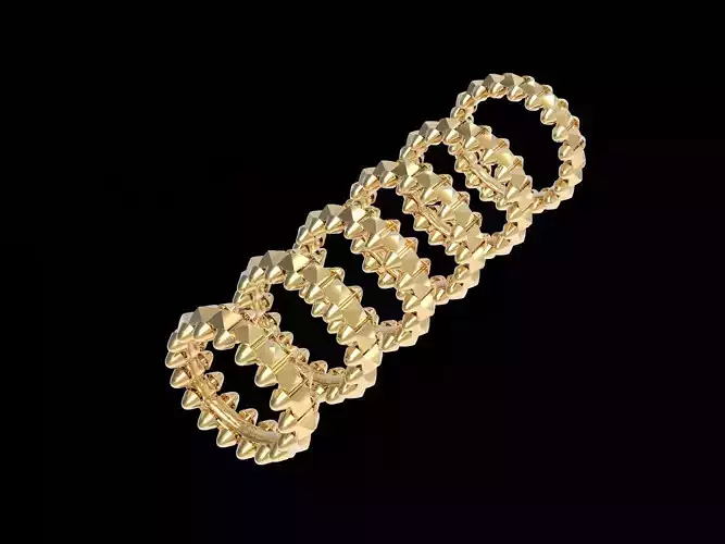 Clash One Row Ring Collection 