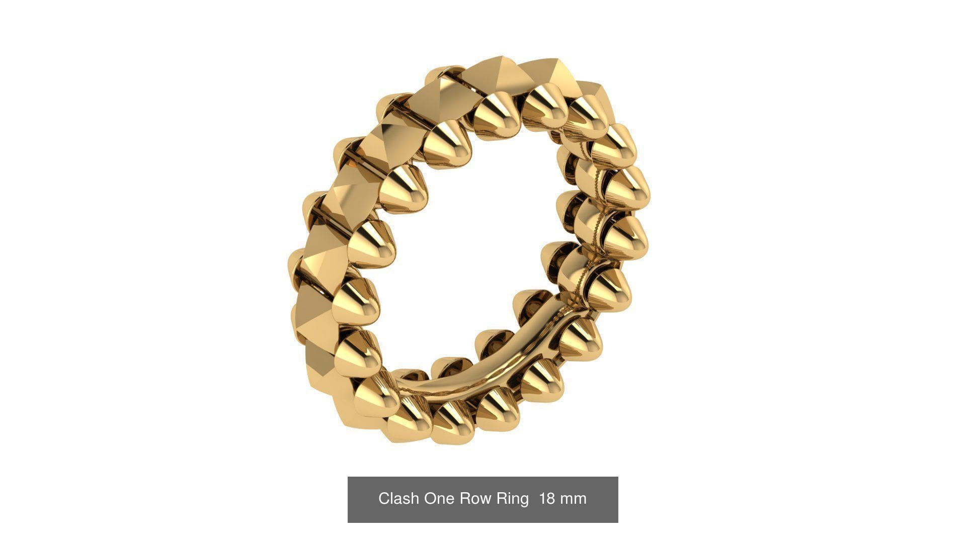 Clash One Row Ring Collection _9