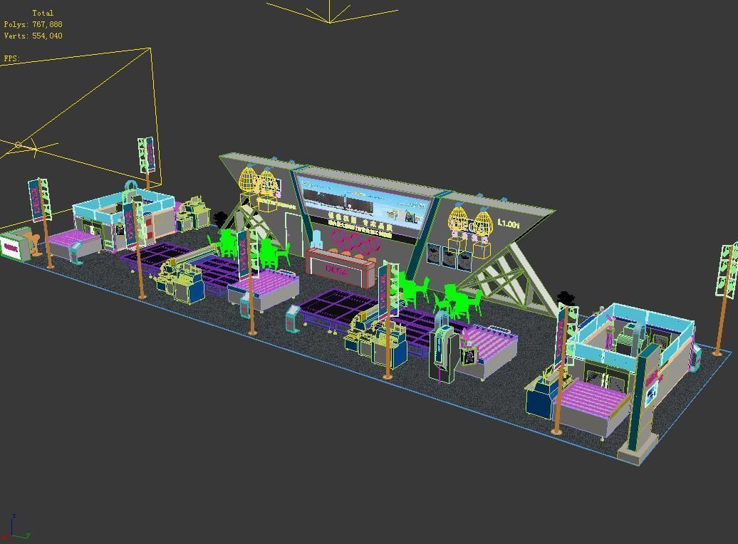 Exhibition - Area - 30X9-3DMAX2012-032 3D model_2