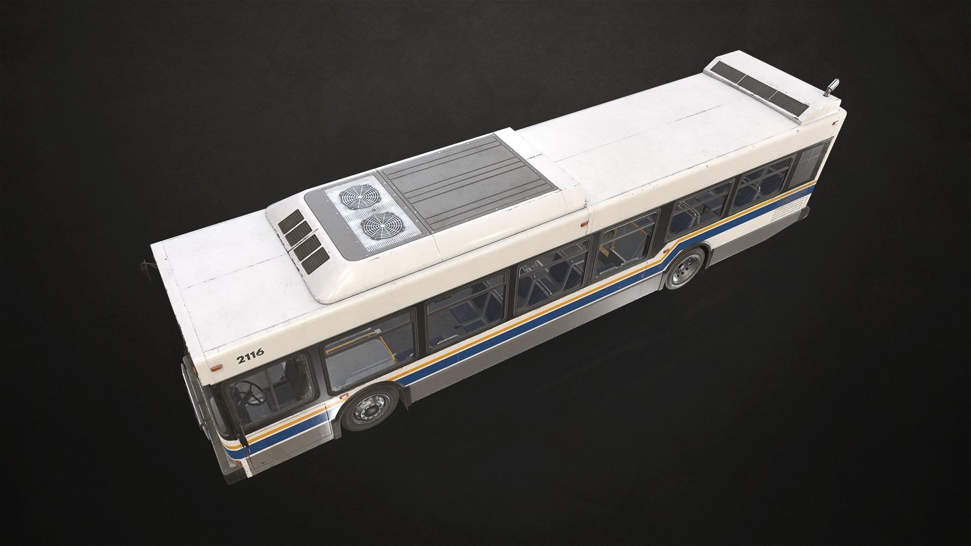 City Bus V1 Low-poly 3D model_11