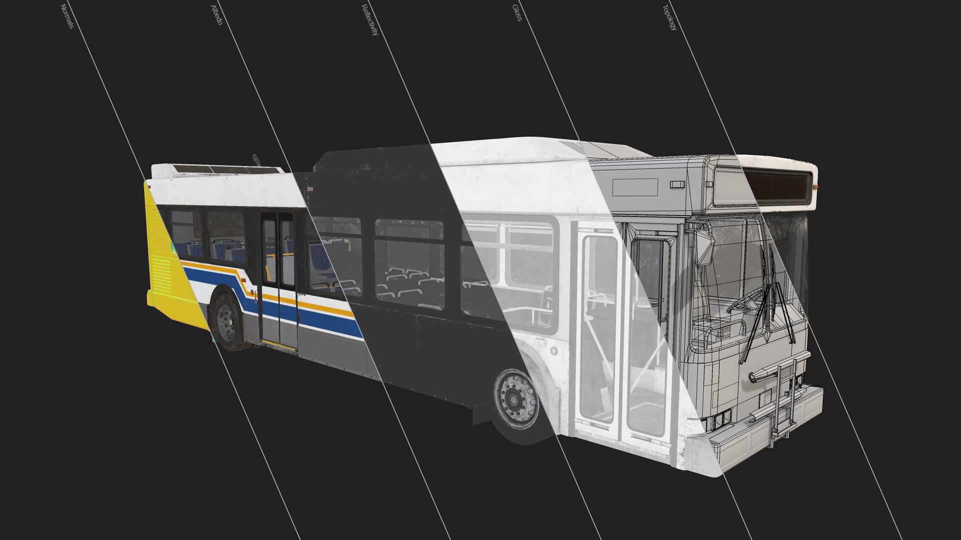 City Bus V1 Low-poly 3D model_25