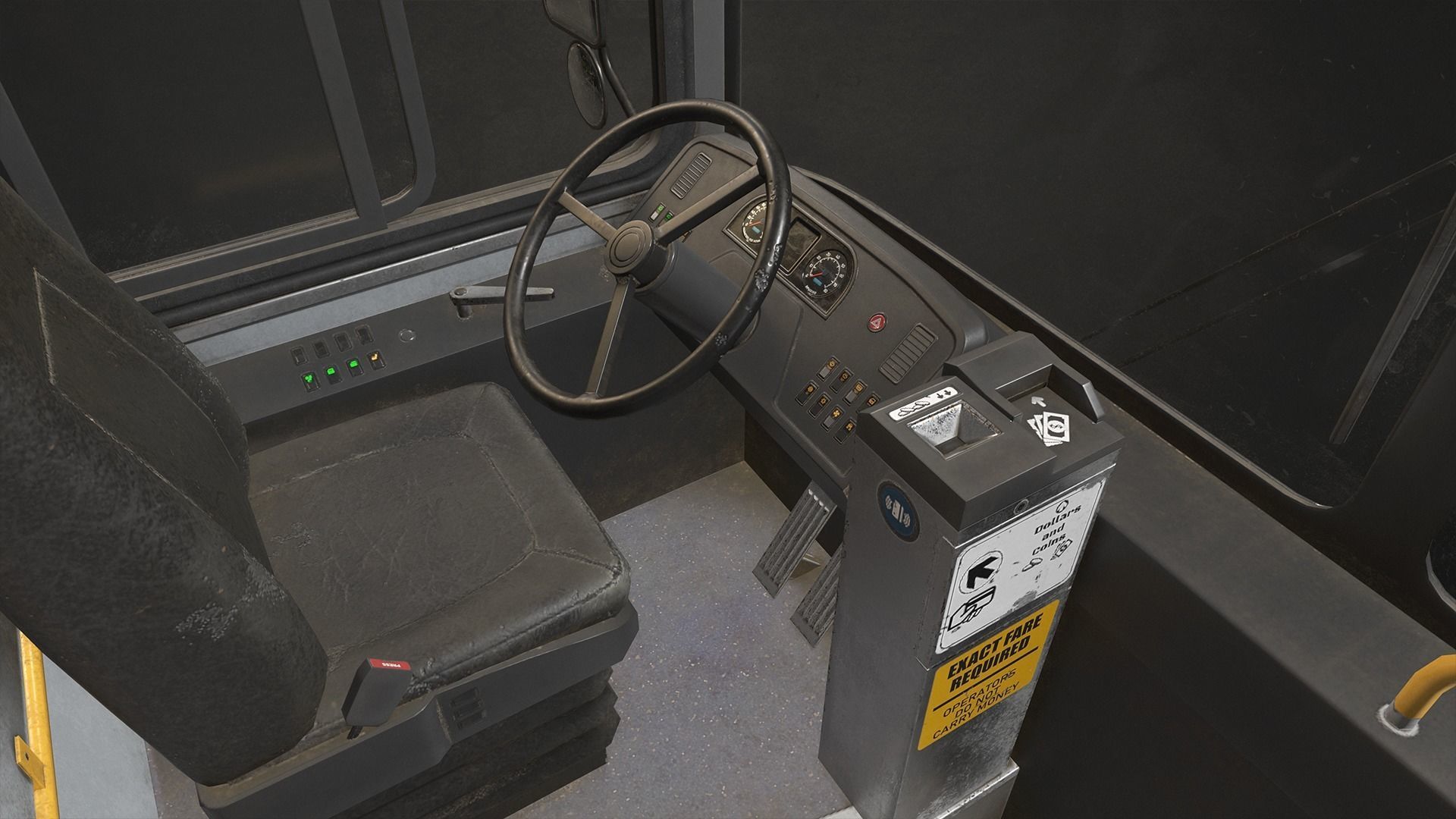 City Bus V1 Low-poly 3D model_19