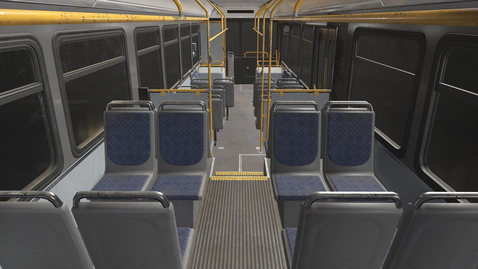 City Bus V1 Low-poly 3D model_17