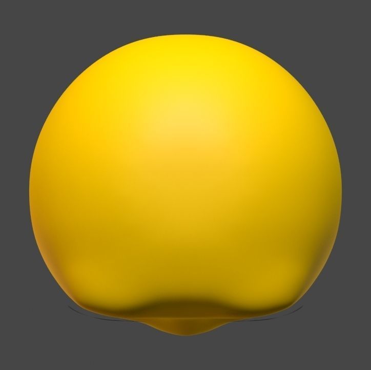 Smile 3d model of emoticon Low-poly 3D model_5