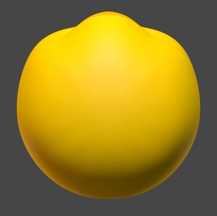 Smile 3d model of emoticon Low-poly 3D model_6