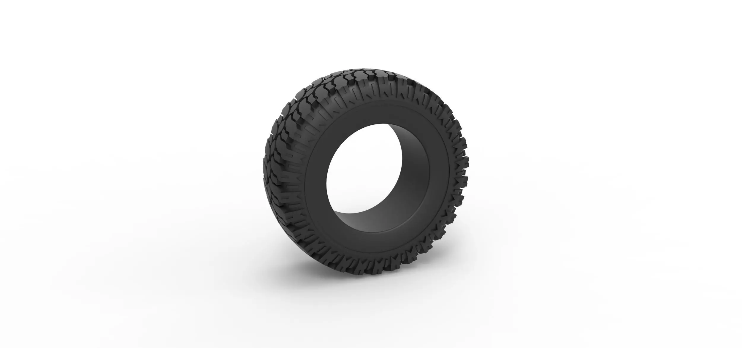 Offroad tire 110 Scale 1 to 25 3D print model_0