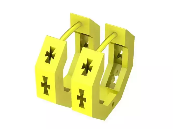 6786 Cross  Pattern Earrings