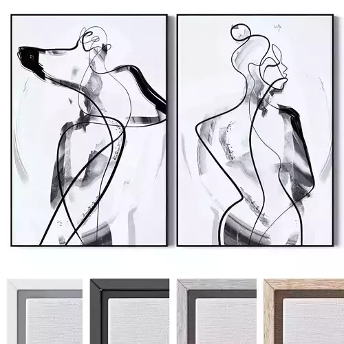 Set of large wall paintings 2811