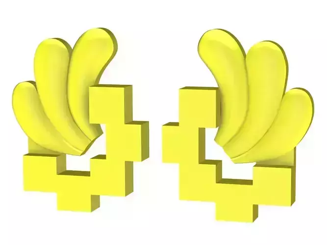 6789 Gold Art Earrings