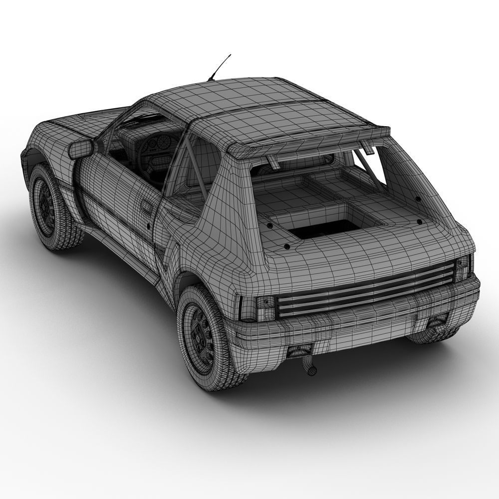 Peugeot 205 T16 3D model_9