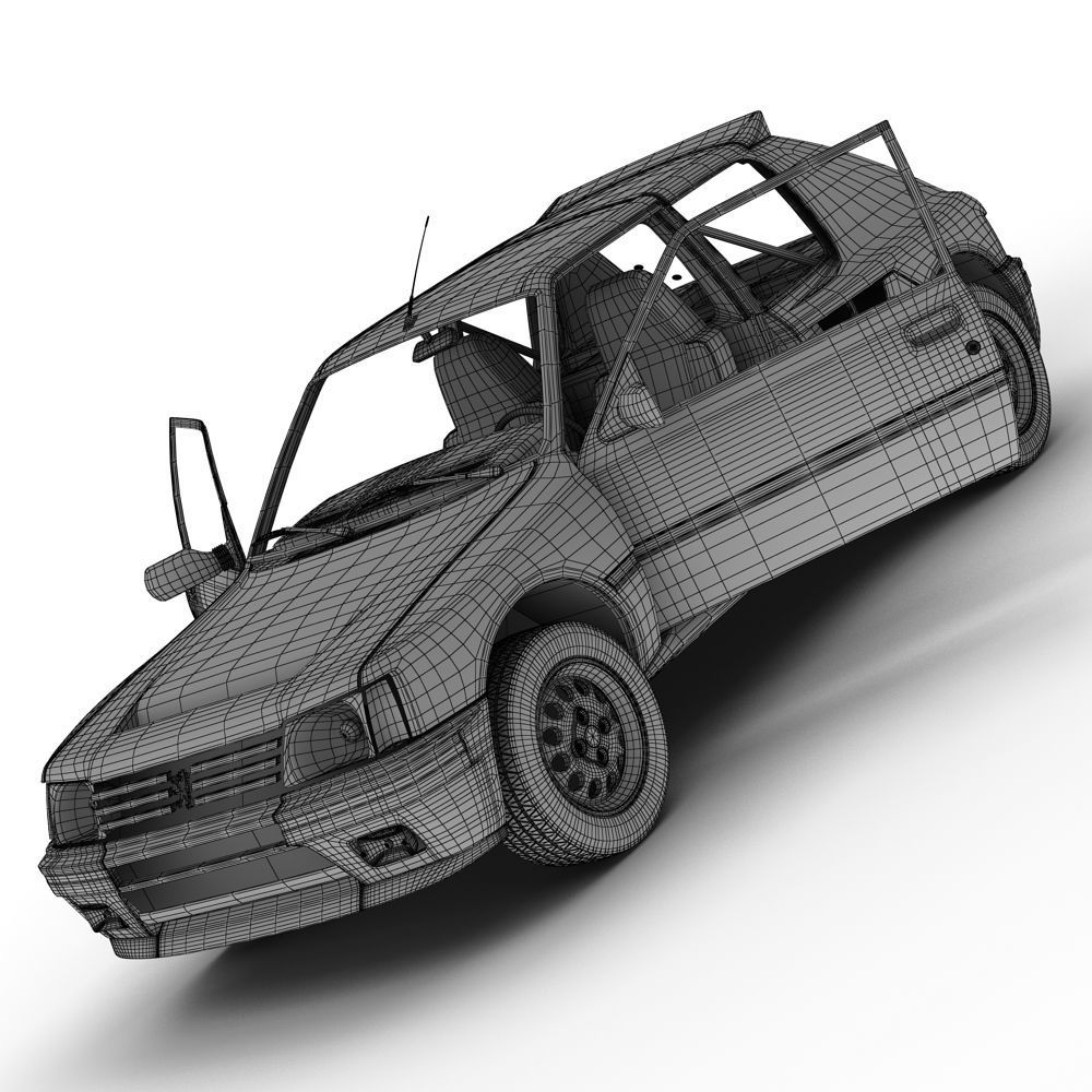 Peugeot 205 T16 3D model_11
