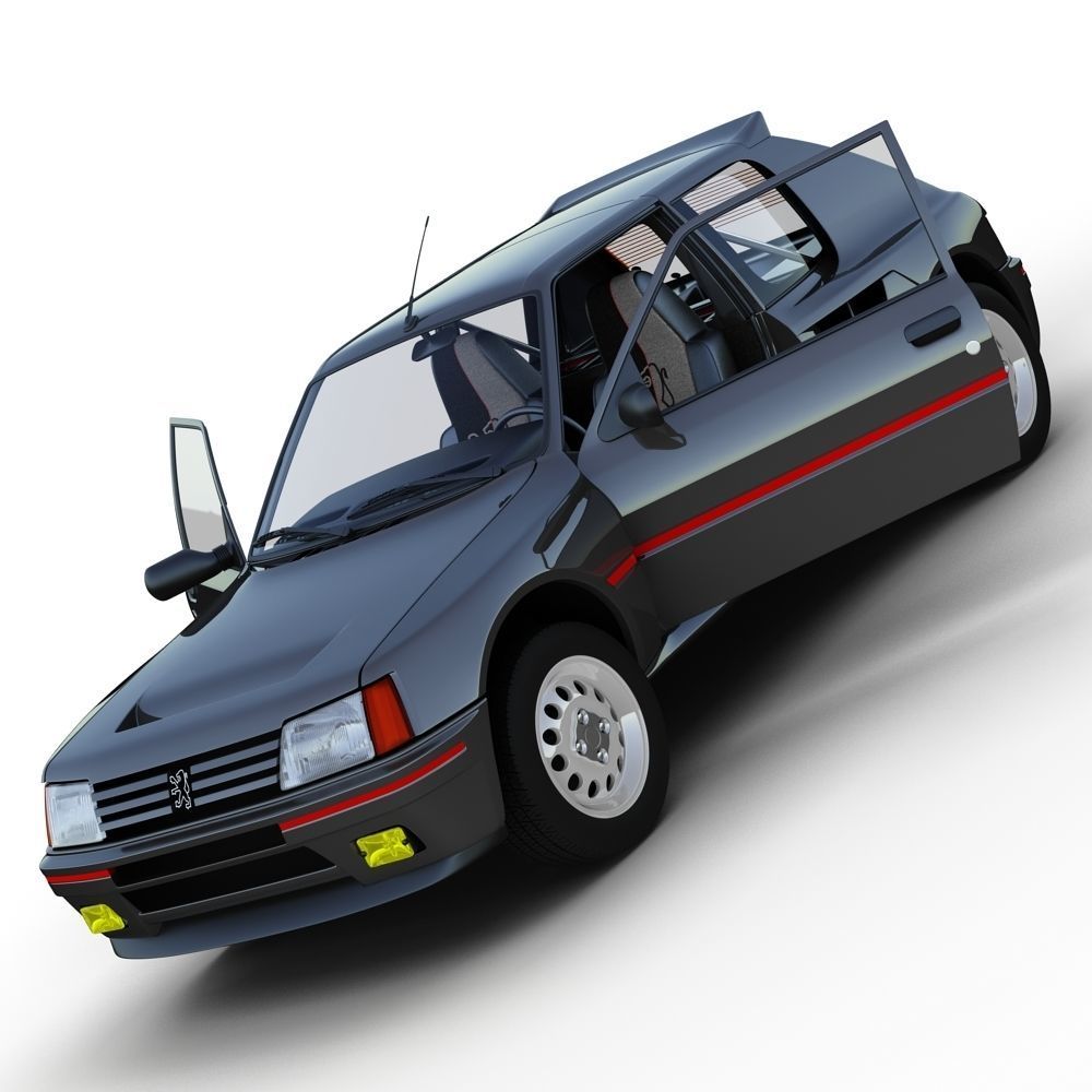 Peugeot 205 T16 3D model_10