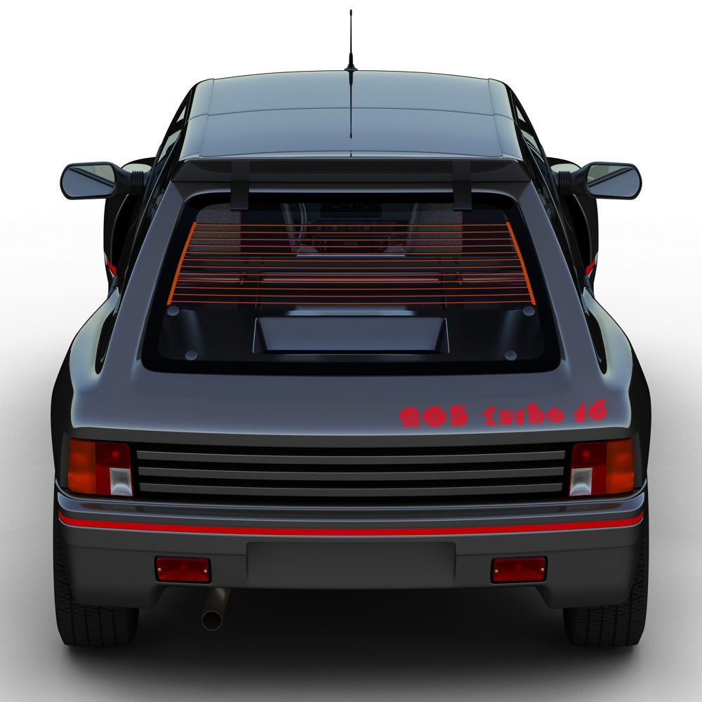Peugeot 205 T16 3D model_6