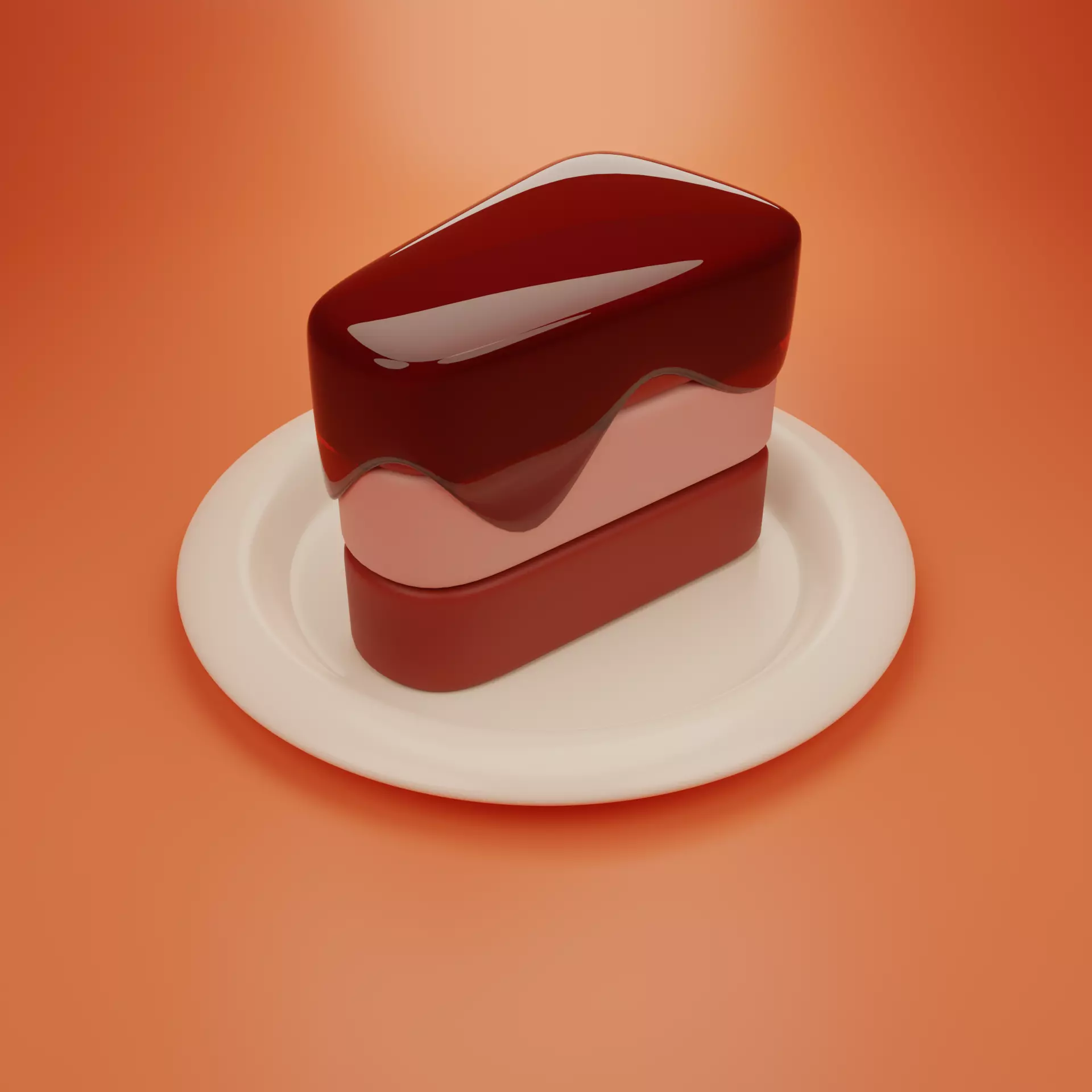 Piece of Cake 3D model_0