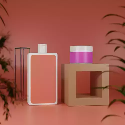 A realistic photography cosmetic product 3D model Free low-poly 3D model