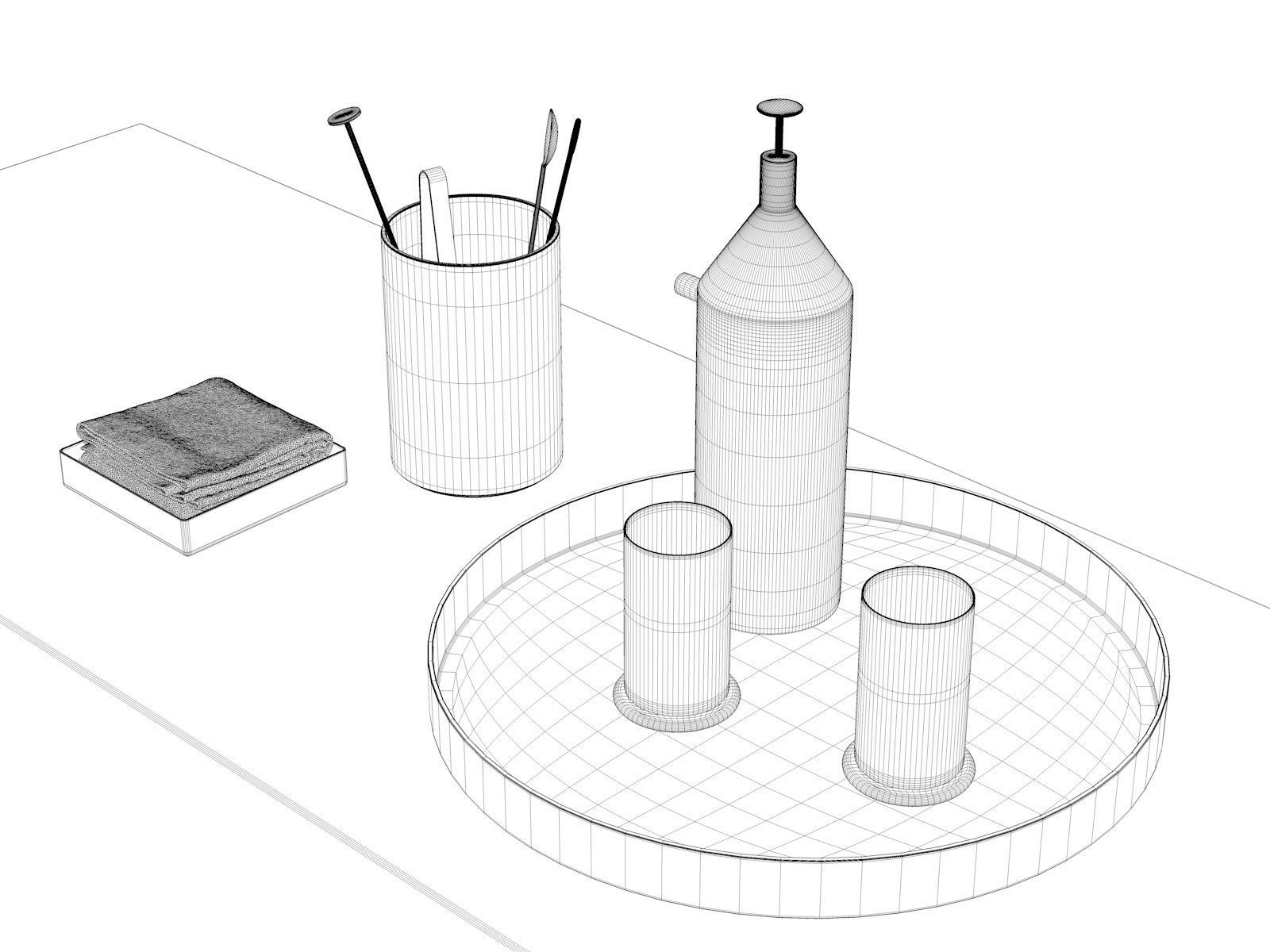 Cocktail Set 3D model_4