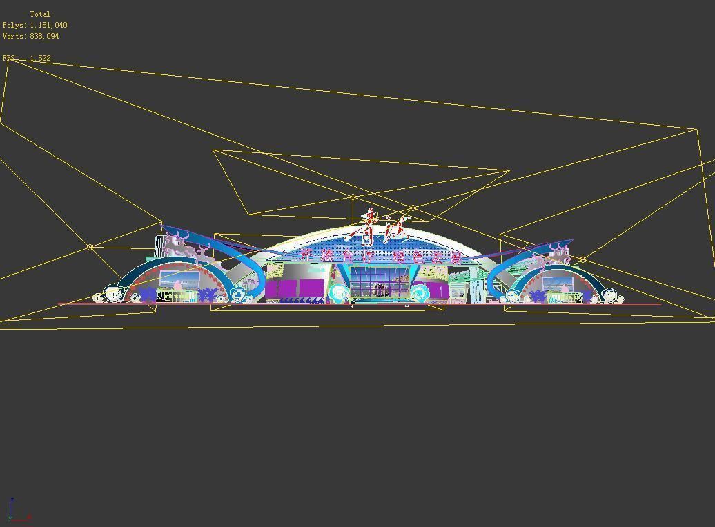 Exhibition - Area -40X48-3DMAX2009-011 3D model_11