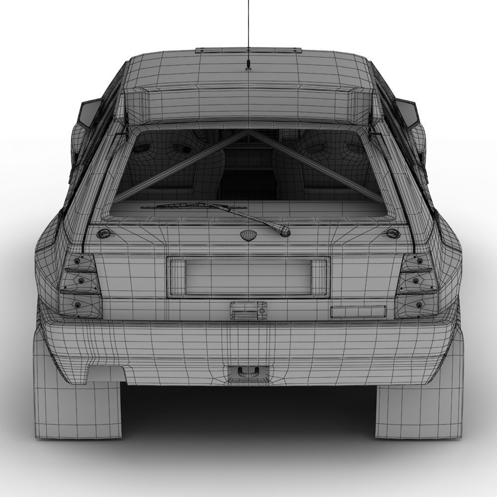 Lancia Delta Rally Car 3D model_7