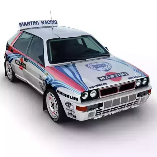 Lancia Delta Rally Car 3D model