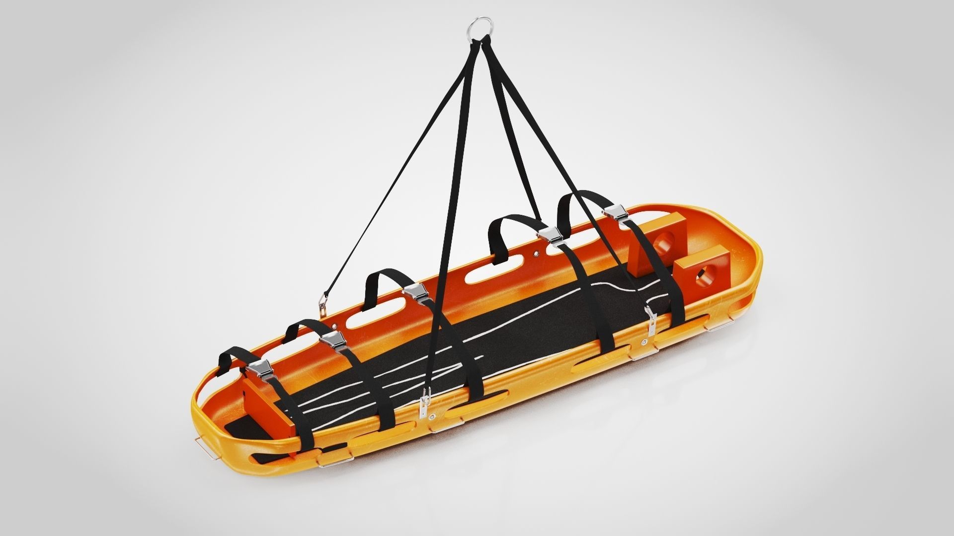 Helicopter Stretcher Low-poly 3D model_2