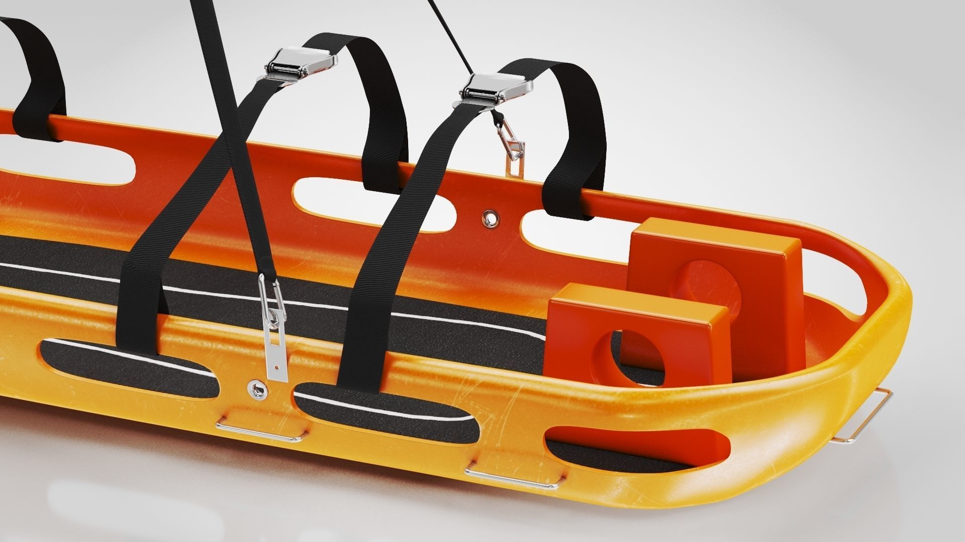 Helicopter Stretcher Low-poly 3D model_11