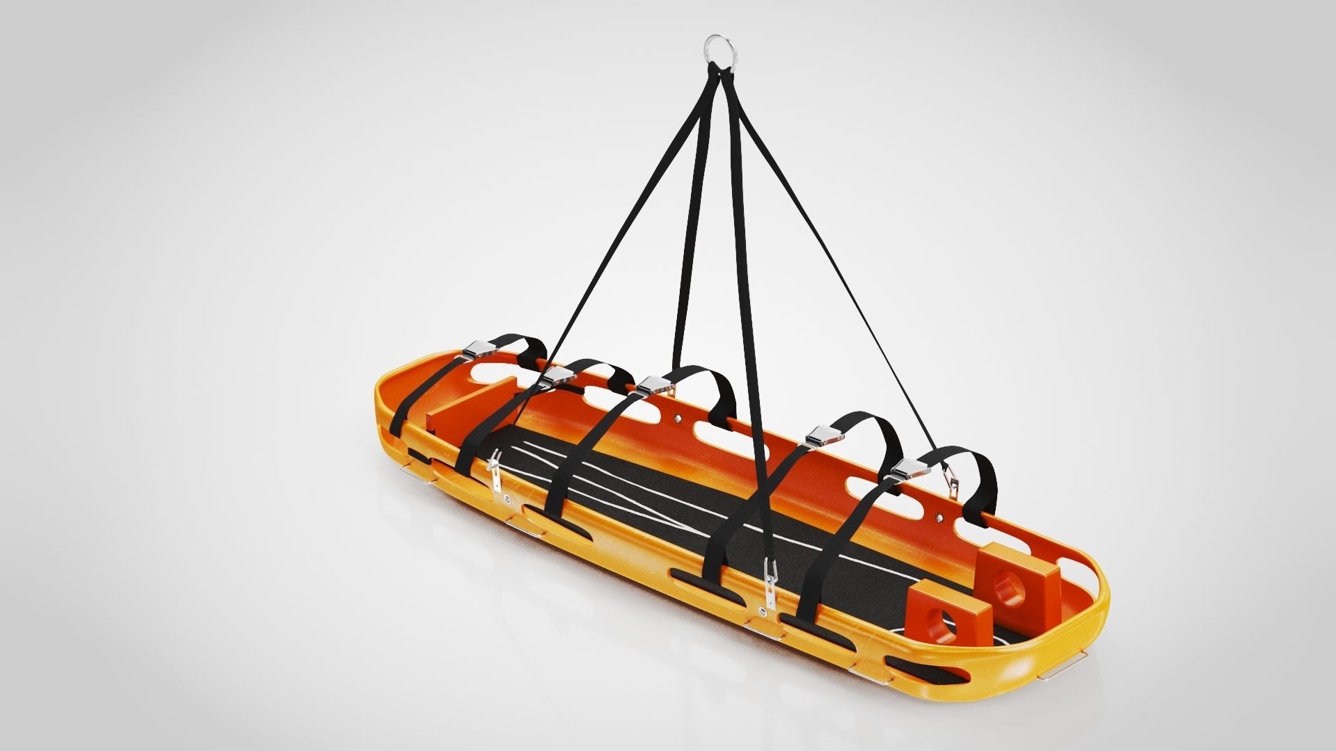 Helicopter Stretcher Low-poly 3D model_5