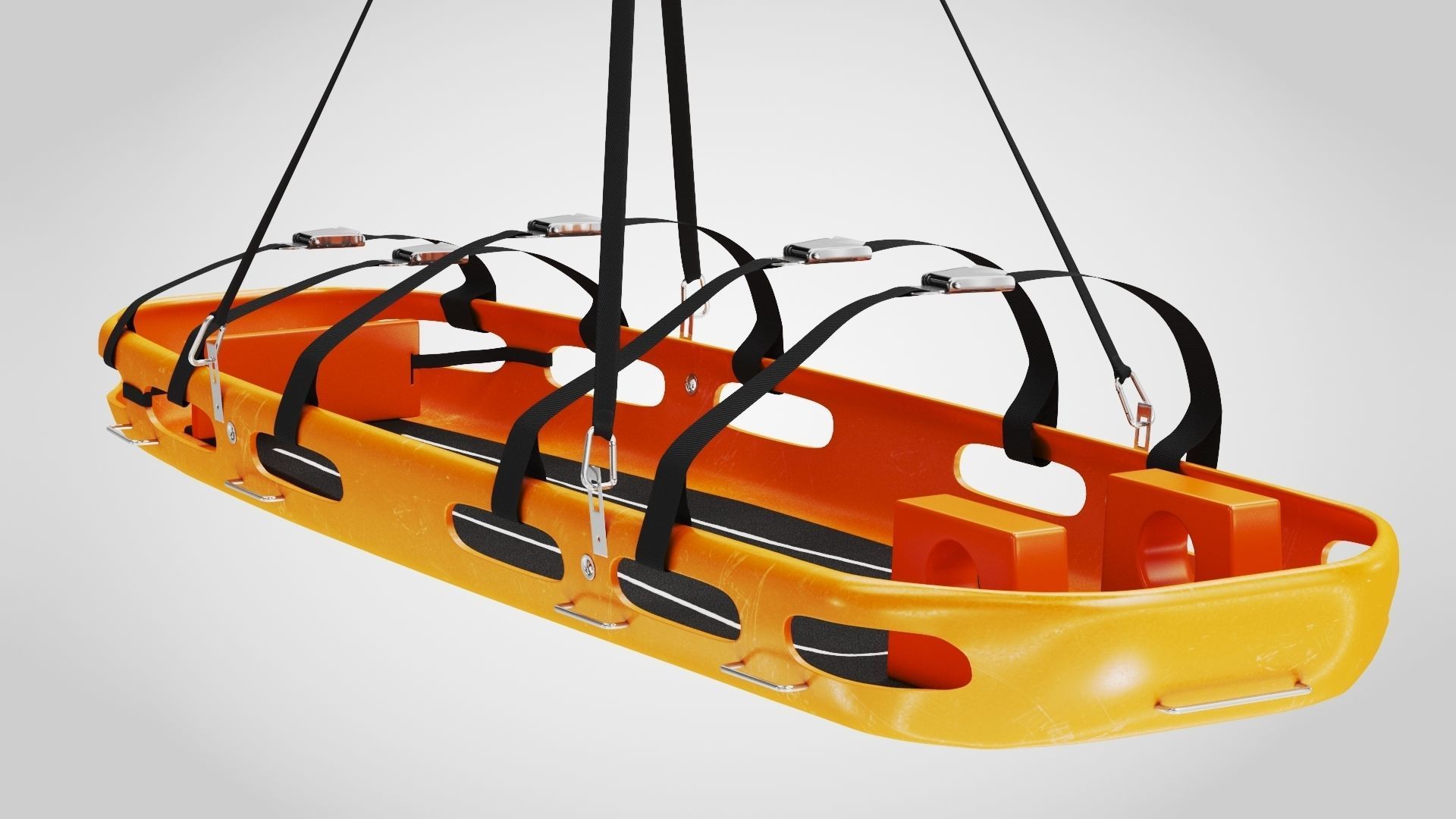 Helicopter Stretcher Low-poly 3D model_12