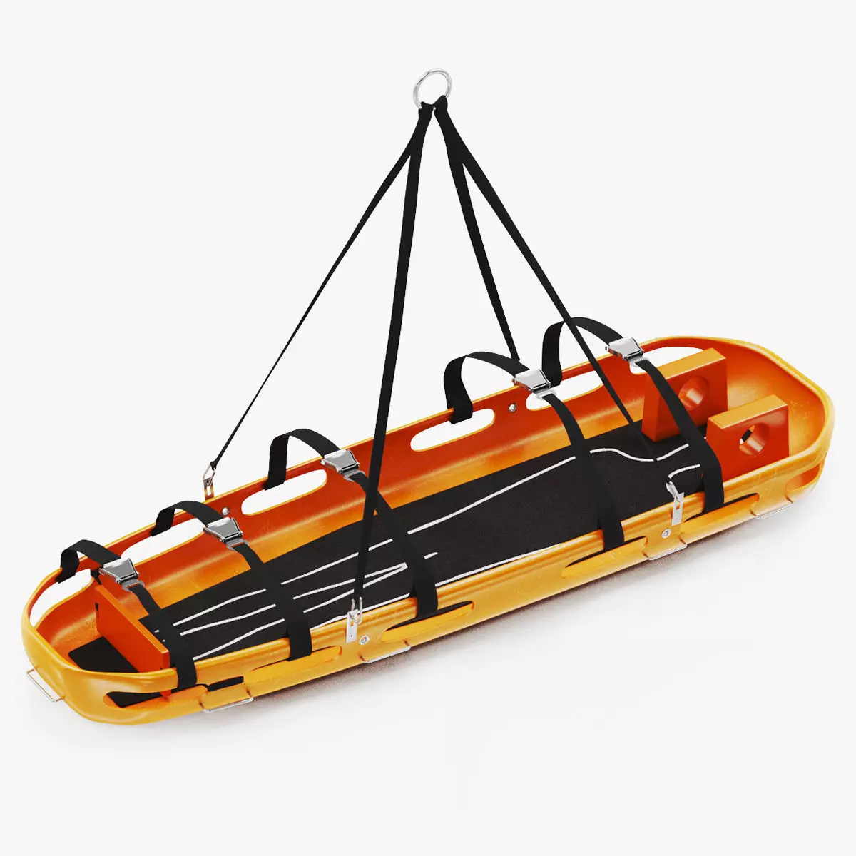 Helicopter Stretcher Low-poly 3D model_0