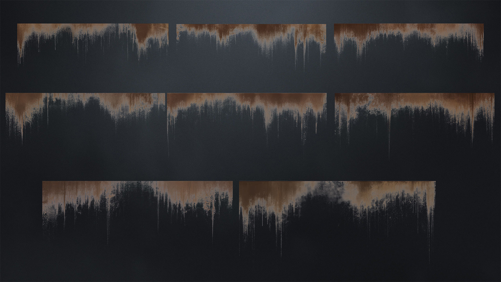 150 Rusty Drip Stains Overlays Texture_1