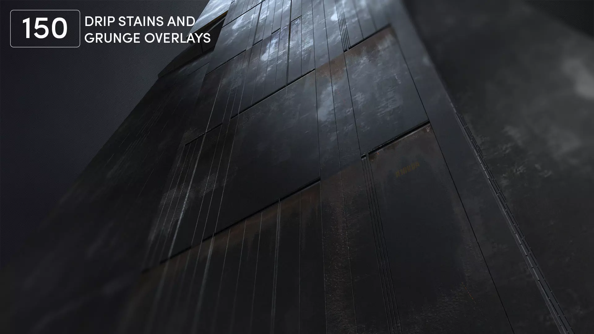 150 Rusty Drip Stains Overlays Texture_0