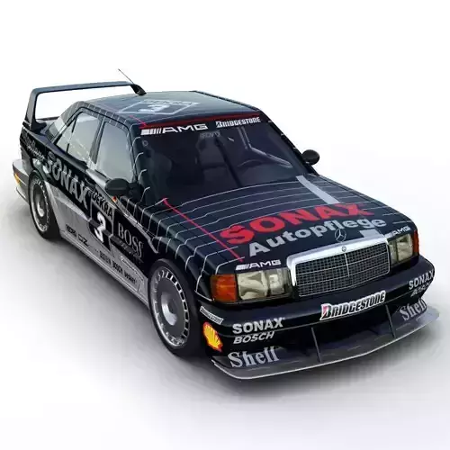 Mercedes-Benz 190E DTM Race Car 3D model