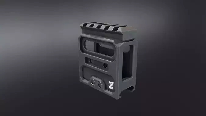 Kastle Picatinny Riser Low-poly 3D model