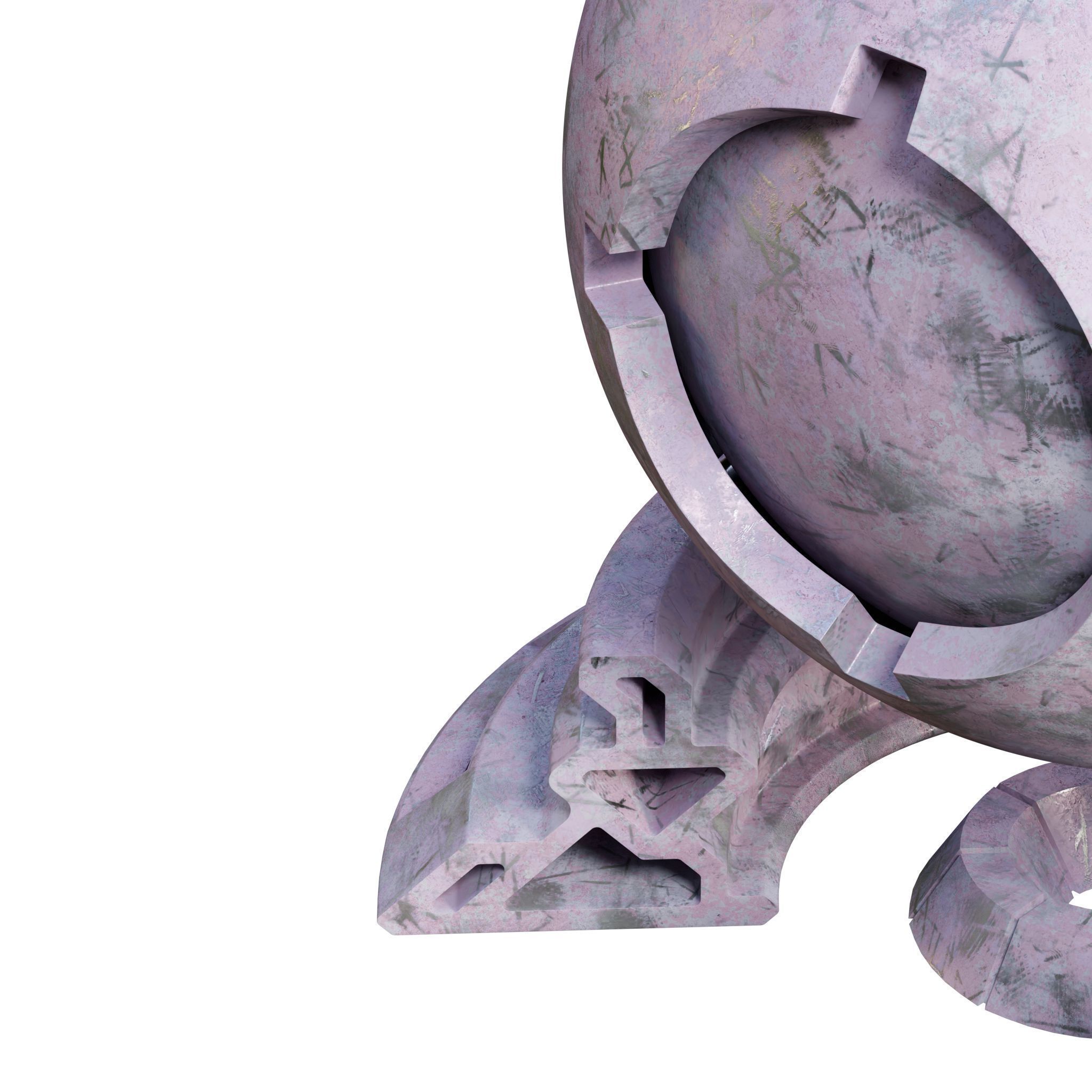 Patina Materials 09-10 - PBR - Seamless - 4k - SBSAR Low-poly 3D model_7