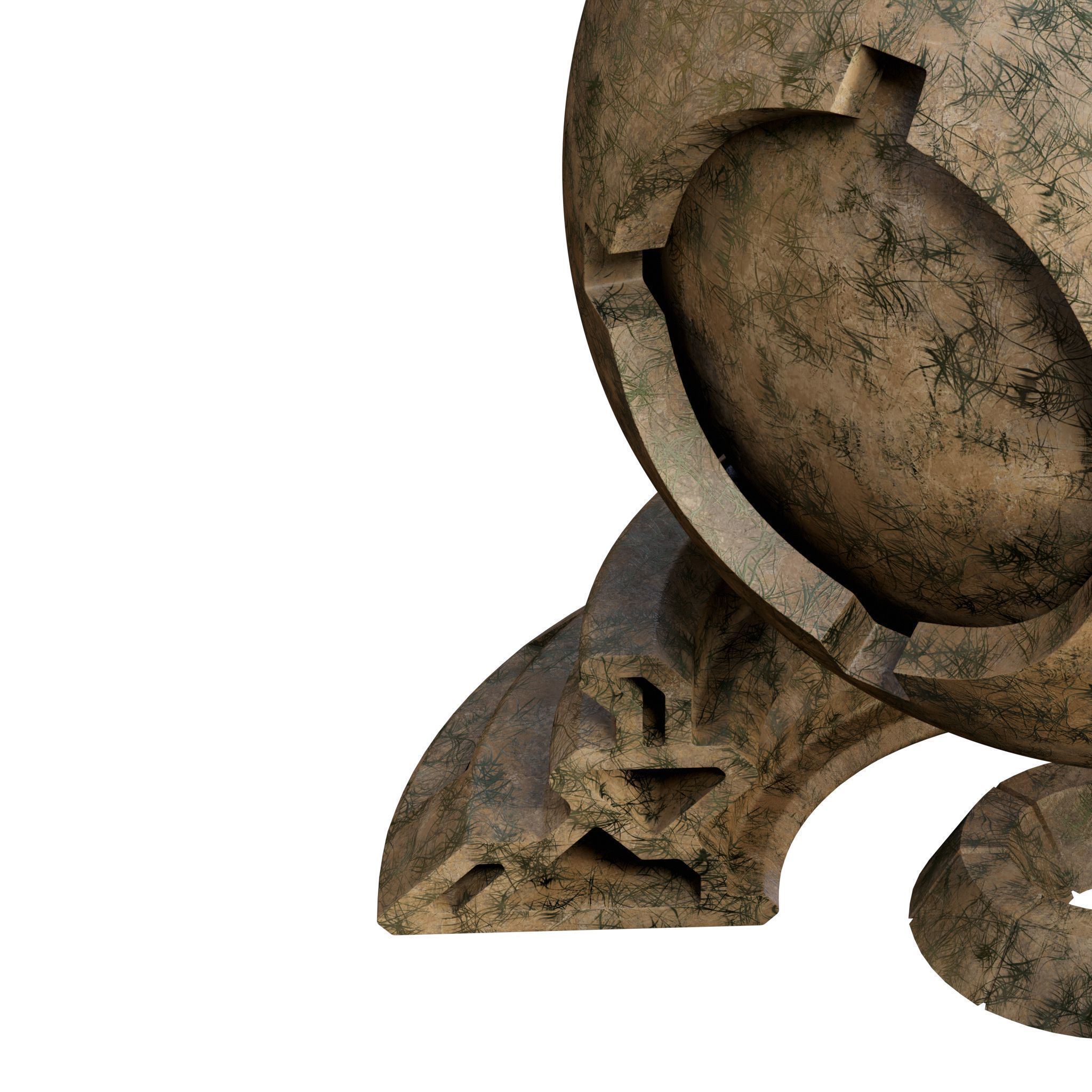 Patina Materials 09-10 - PBR - Seamless - 4k - SBSAR Low-poly 3D model_6