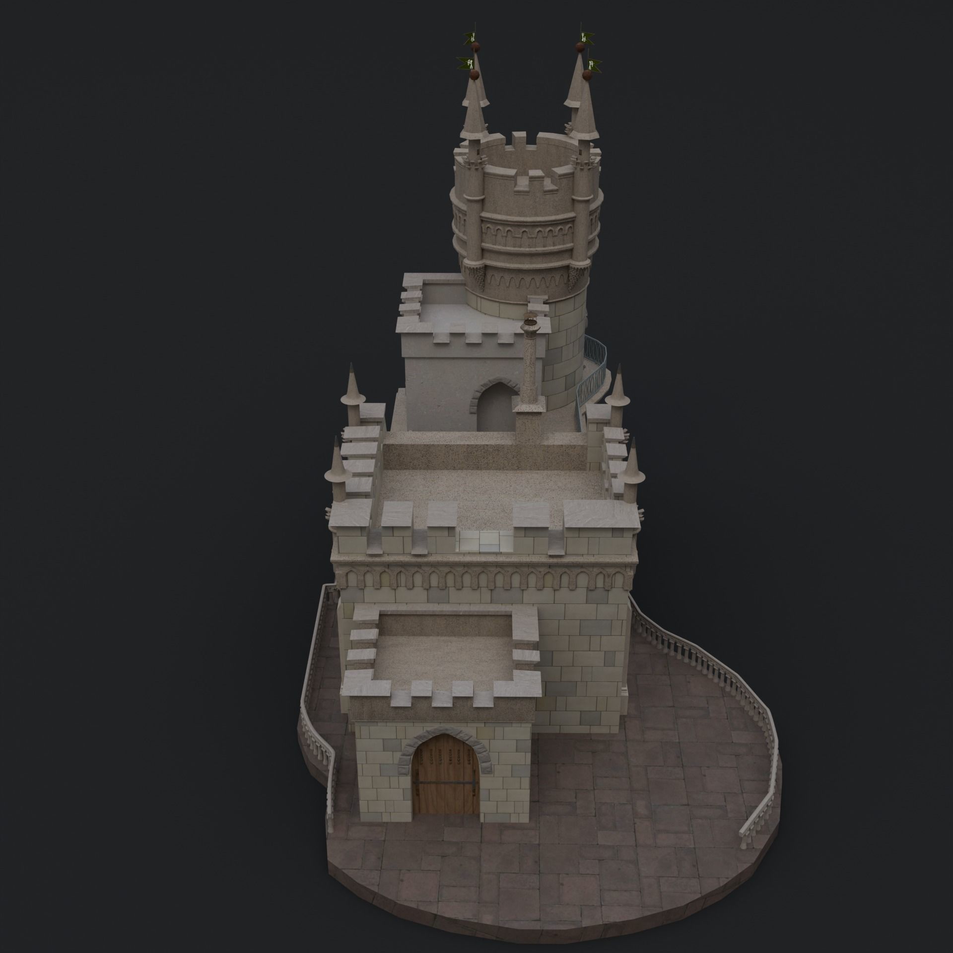 Swallow Nest Low-poly 3D model_2