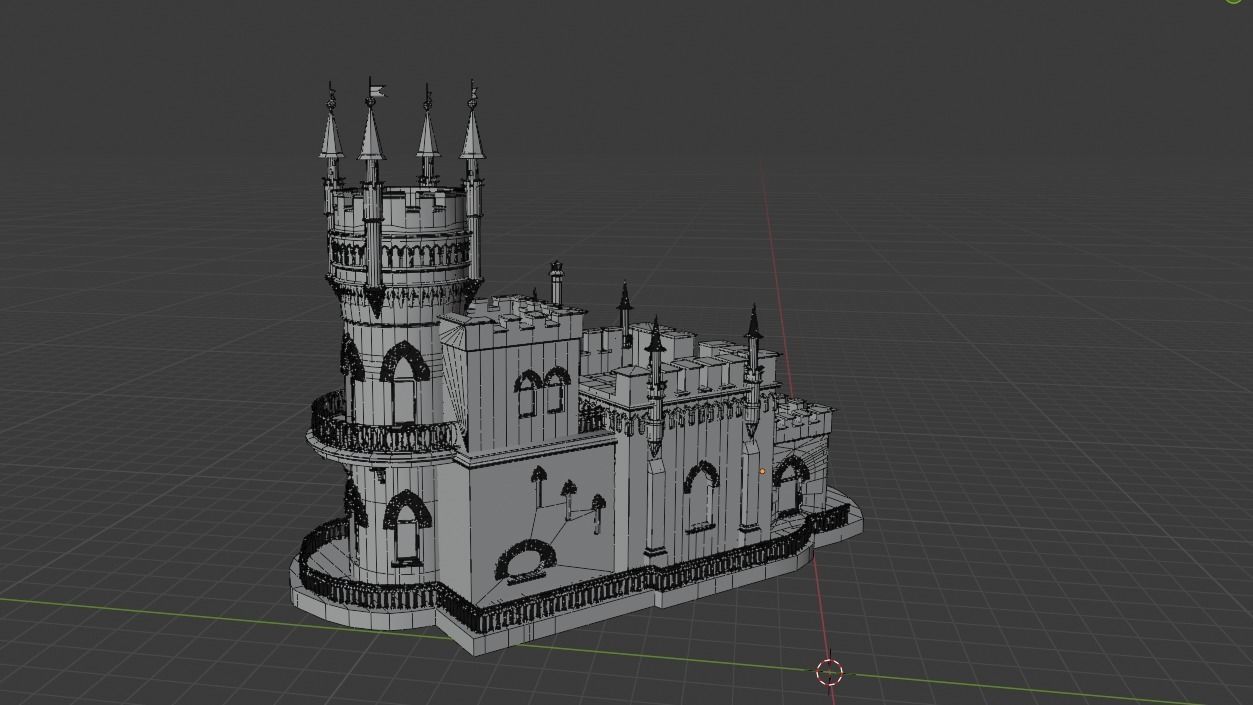 Swallow Nest Low-poly 3D model_3