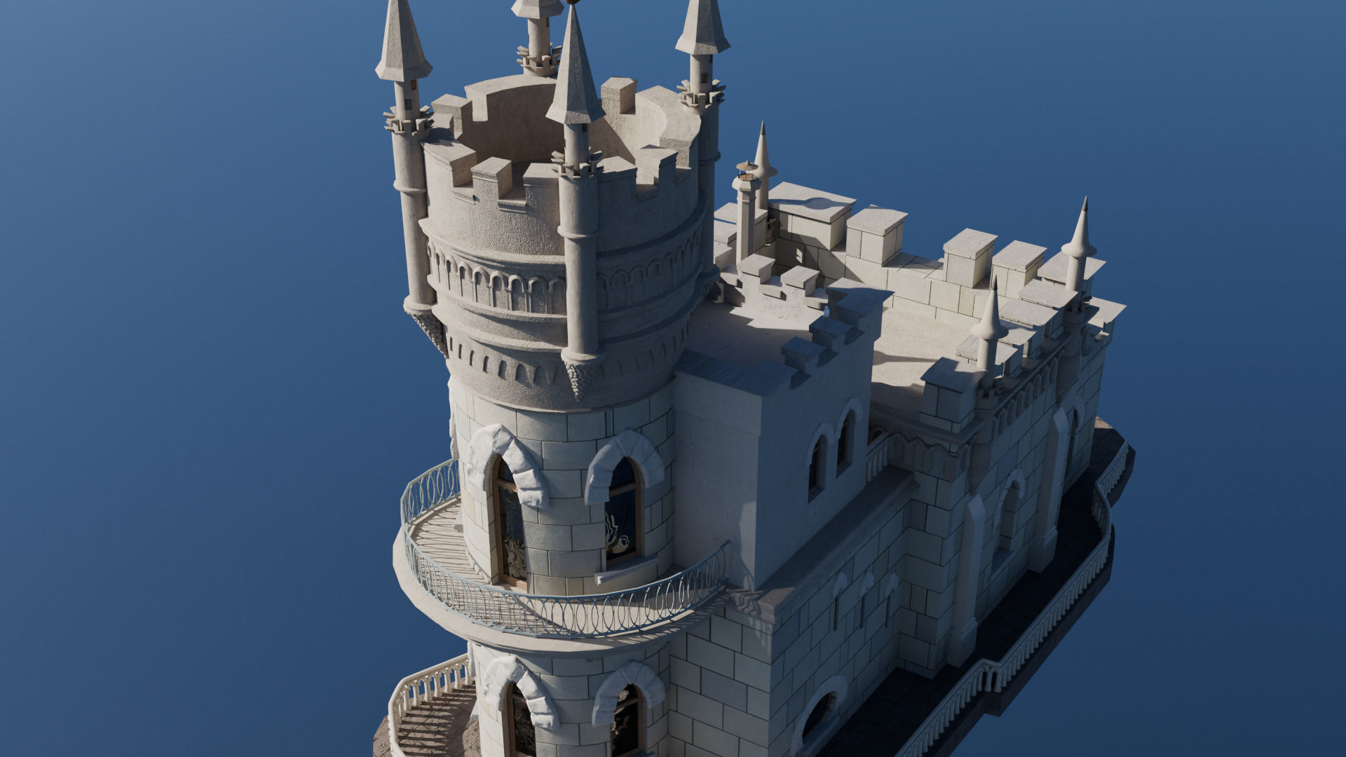 Swallow Nest Low-poly 3D model_4