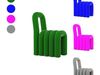 chair open back dining side chair 3D model_1