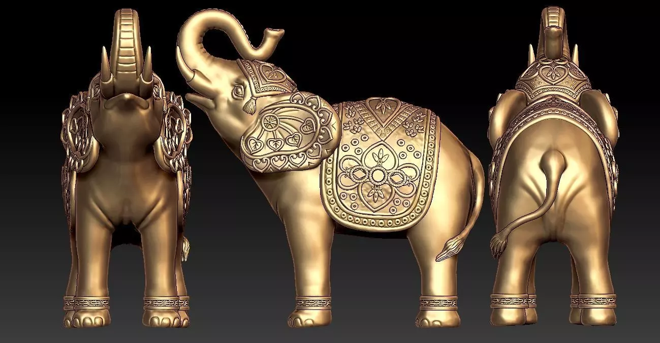 Elephant Model 3D print model