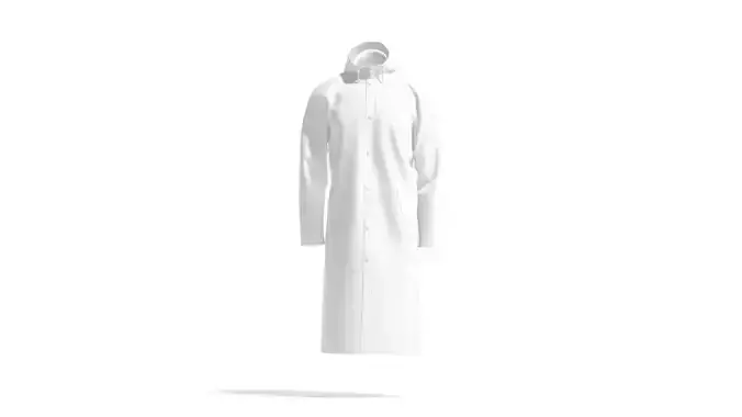 White Rain Coat - waterproof raincoat jacket