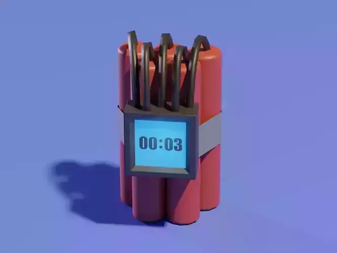 TNT Dynamite bundle Digital display timer Stylized Game ready