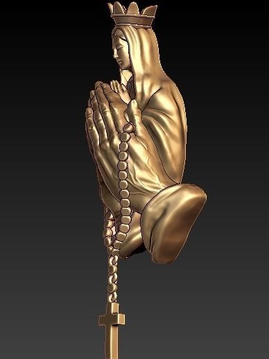 Mother Mary 3D print model_2