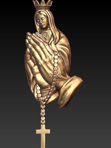 Mother Mary 3D print model_1
