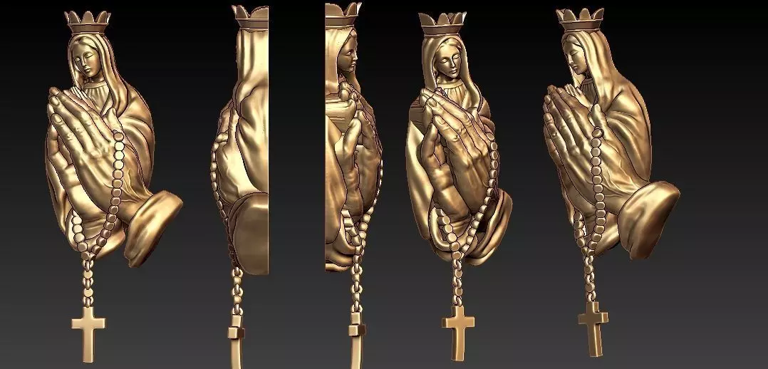 Mother Mary 3D print model_0