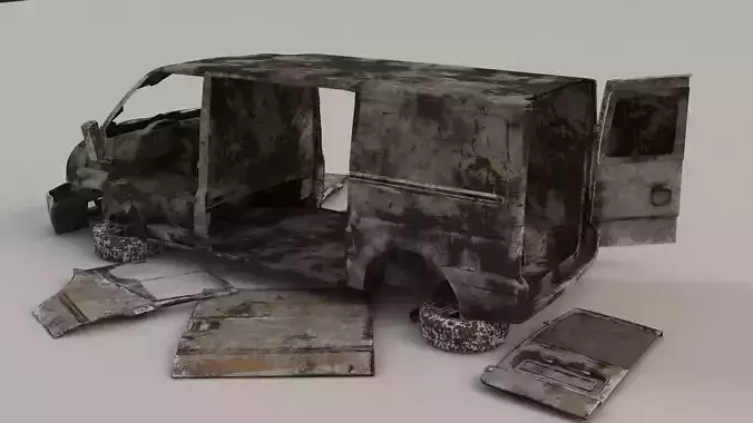 destroyed cars